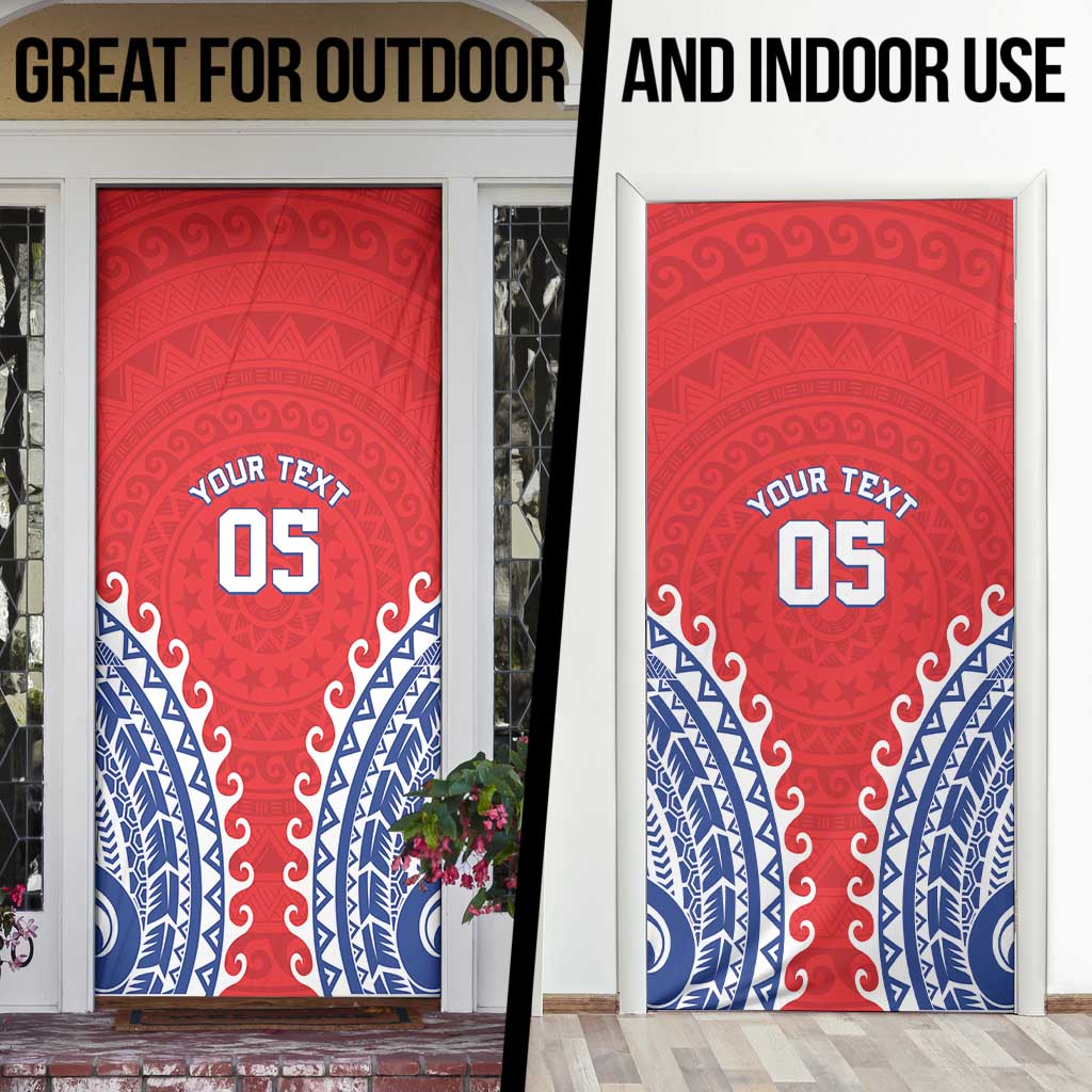 Custom Tuamotu Archipelago Door Cover Polynesian Tribal Tattoo