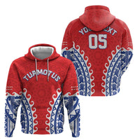 Custom Tuamotu Archipelago Hoodie Polynesian Tribal Tattoo