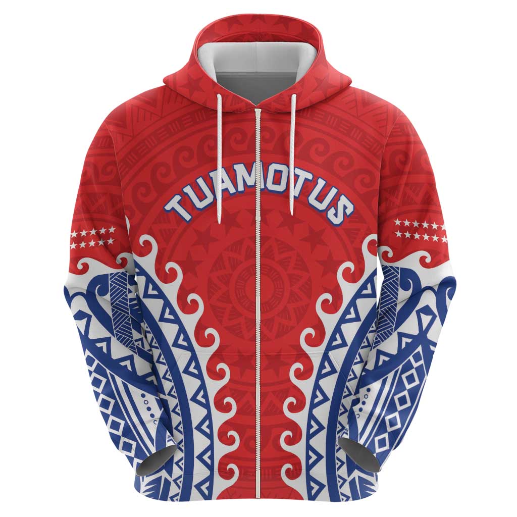 Custom Tuamotu Archipelago Hoodie Polynesian Tribal Tattoo