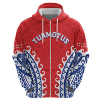 Custom Tuamotu Archipelago Hoodie Polynesian Tribal Tattoo