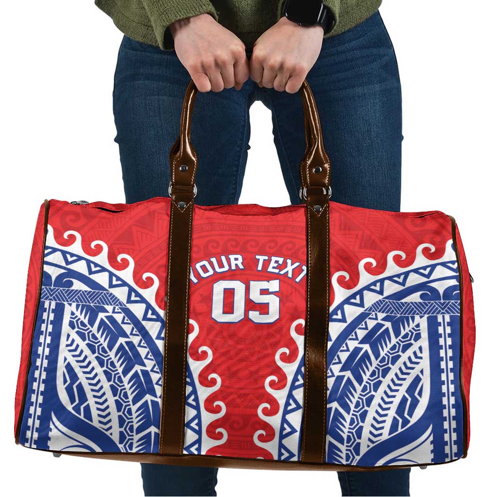Custom Tuamotu Archipelago Travel Bag Polynesian Tribal Tattoo