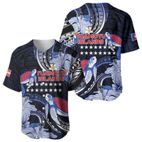 Tuamotu Islands Baseball Jersey Polynesian Pattern With Turtle