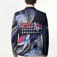 Tuamotu Islands Blazer Polynesian Pattern With Turtle