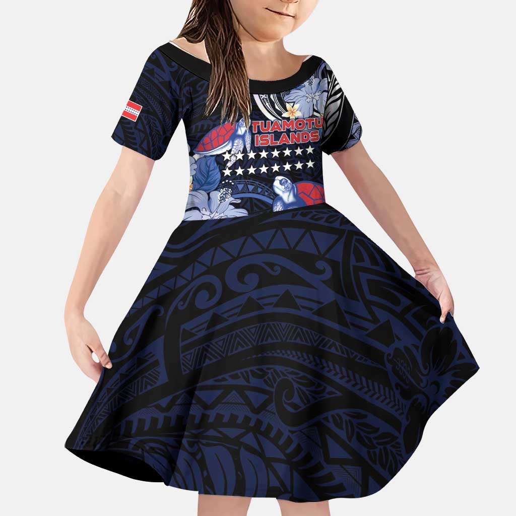Tuamotu Islands Family Matching Puletasi and Hawaiian Shirt Polynesian Pattern With Turtle