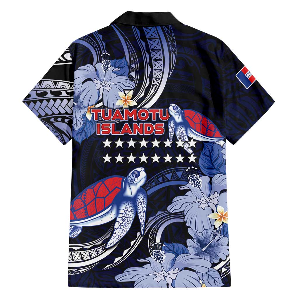Tuamotu Islands Family Matching Puletasi and Hawaiian Shirt Polynesian Pattern With Turtle