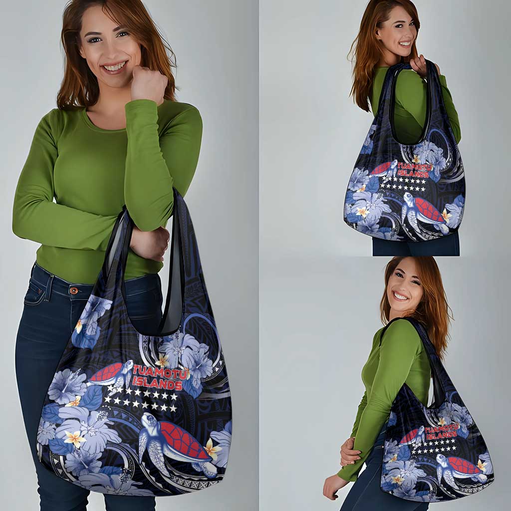 Tuamotu Islands Grocery Bag Polynesian Pattern With Turtle