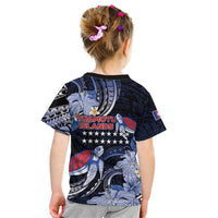 Tuamotu Islands Kid T Shirt Polynesian Pattern With Turtle