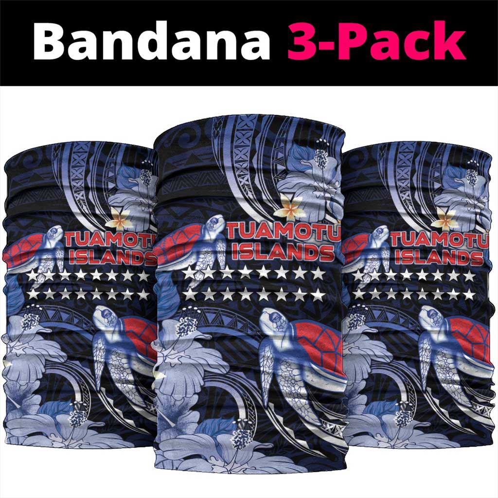 Tuamotu Islands Neck Gaiter Polynesian Pattern With Turtle
