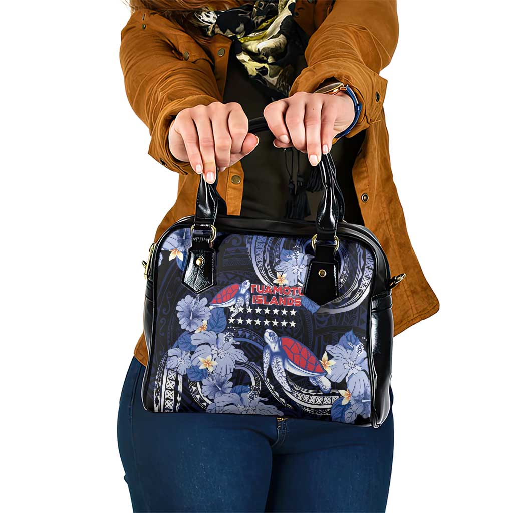 Tuamotu Islands Shoulder Handbag Polynesian Pattern With Turtle