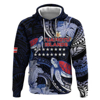 Tuamotu Islands Zip Hoodie Polynesian Pattern With Turtle