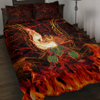 Samoa Siva Afi Festival Quilt Bed Set Fire Knife Dancing