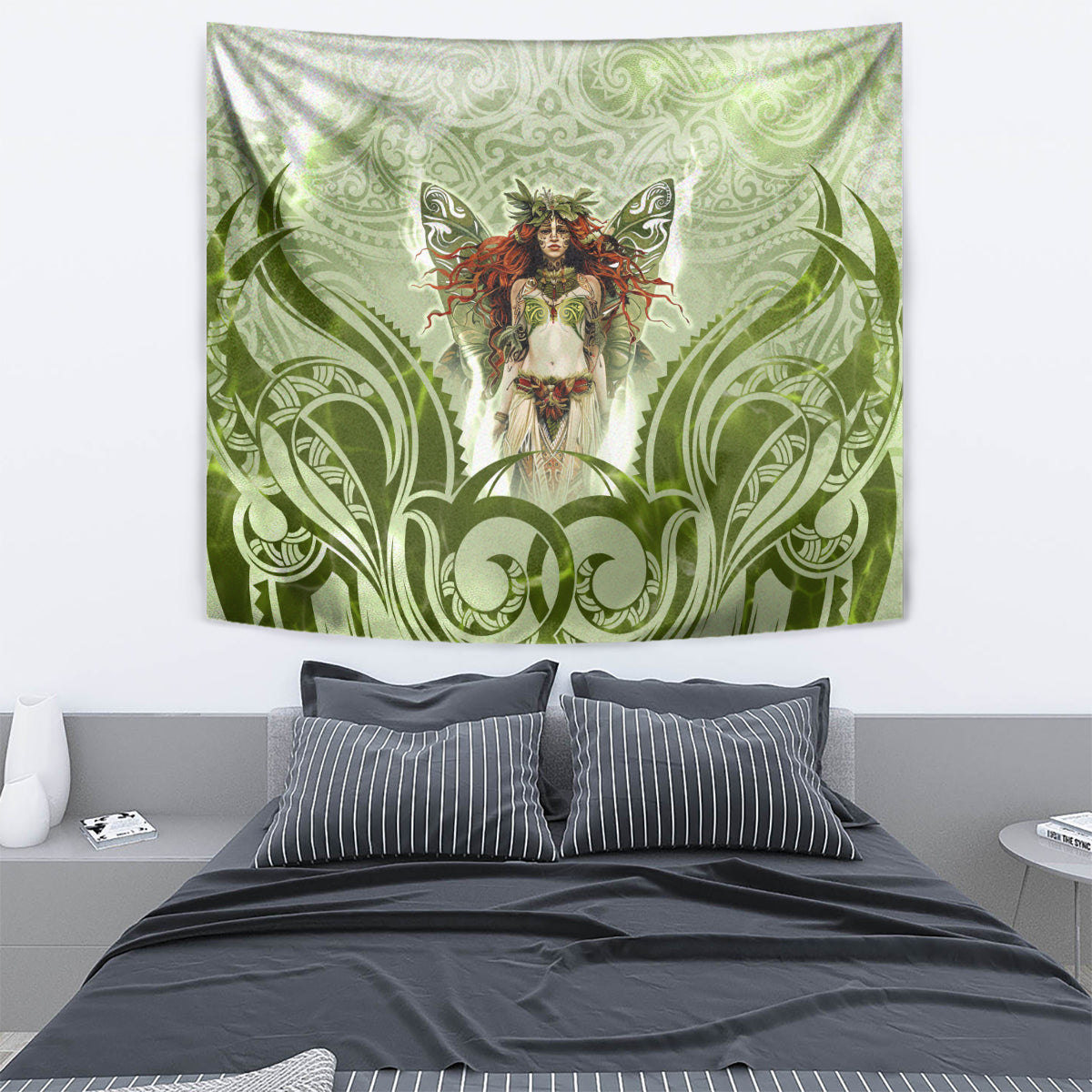 New Zealand Maori Fairy Patupaiarehe Tapestry Polynesian Style