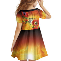 ANZAC Day Red Poppy Family Matching Off The Shoulder Long Sleeve Dress and Hawaiian Shirt Honoring The ANZAC Spirit LT05 - Polynesian Pride