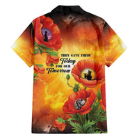 ANZAC Day Red Poppy Family Matching Off Shoulder Maxi Dress and Hawaiian Shirt Honoring The ANZAC Spirit LT05 - Polynesian Pride