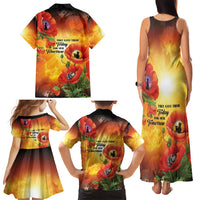ANZAC Day Red Poppy Family Matching Tank Maxi Dress and Hawaiian Shirt Honoring The ANZAC Spirit LT05 - Polynesian Pride