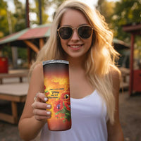 ANZAC Day Red Poppy Skinny Tumbler Honoring The ANZAC Spirit
