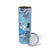 Aotearoa Maori Wahine Skinny Tumbler Fantail Bird Blue Gold Marble