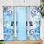 Aotearoa Maori Wahine Skinny Tumbler Fantail Bird Blue Gold Marble