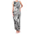 Aotearoa Maori Wahine Family Matching Tank Maxi Dress and Hawaiian Shirt Fantail Bird Black Gold Marble
