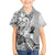 Aotearoa Maori Wahine Hawaiian Shirt Fantail Bird Black Gold Marble