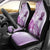 Aotearoa Maori Wahine Car Seat Cover Fantail Bird Purple Gold Marble