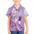 Aotearoa Maori Wahine Hawaiian Shirt Fantail Bird Purple Gold Marble