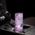 Aotearoa Maori Wahine Skinny Tumbler Fantail Bird Purple Gold Marble