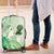 Aotearoa Maori Wahine Luggage Cover Fantail Bird Green Gold Marble