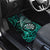New Zealand Darts Car Mats Maori Koru Dartboard Turquoise Flame