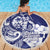 Guam Chief Quipuha Beach Blanket Polynesian Pattern With Guasali Flowers