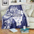 Guam Chief Quipuha Blanket Polynesian Pattern With Guasali Flowers