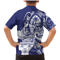 Guam Chief Quipuha Family Matching Mermaid Dress and Hawaiian Shirt Polynesian Pattern With Guasali Flowers LT05 - Polynesian Pride