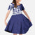 Guam Chief Quipuha Family Matching Short Sleeve Bodycon Dress and Hawaiian Shirt Polynesian Pattern With Guasali Flowers