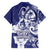 Guam Chief Quipuha Family Matching Short Sleeve Bodycon Dress and Hawaiian Shirt Polynesian Pattern With Guasali Flowers