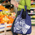Guam Chief Quipuha Grocery Bag Polynesian Pattern With Guasali Flowers