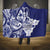 Guam Chief Quipuha Hooded Blanket Polynesian Pattern With Guasali Flowers