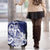 Guam Chief Quipuha Luggage Cover Polynesian Pattern With Guasali Flowers