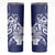 Guam Chief Quipuha Skinny Tumbler Polynesian Pattern With Guasali Flowers