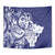 Guam Chief Quipuha Tapestry Polynesian Pattern With Guasali Flowers