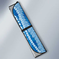 Hawaii Prince Kuhio Auto Sun Shade Blue Hawaiian Lau Maia With Leis