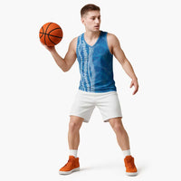 Hawaii Prince Kuhio Basketball Jersey Blue Hawaiian Lau Maia With Leis