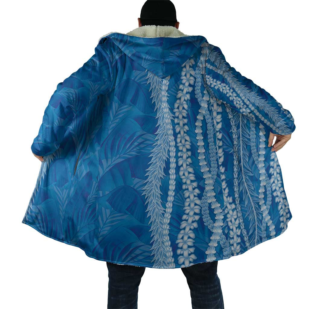 Hawaii Prince Kuhio Cloak Blue Hawaiian Lau Maia With Leis