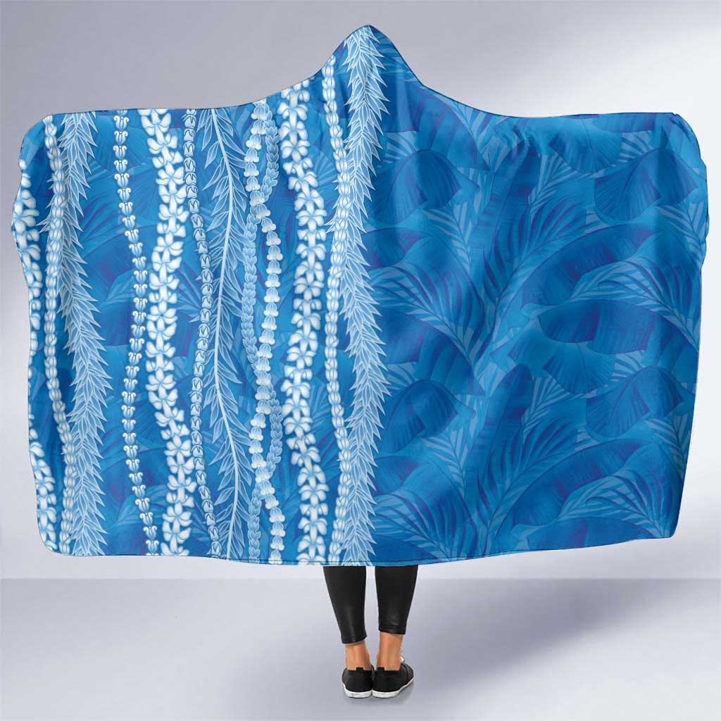 Hawaii Prince Kuhio Hooded Blanket Blue Hawaiian Lau Maia With Leis