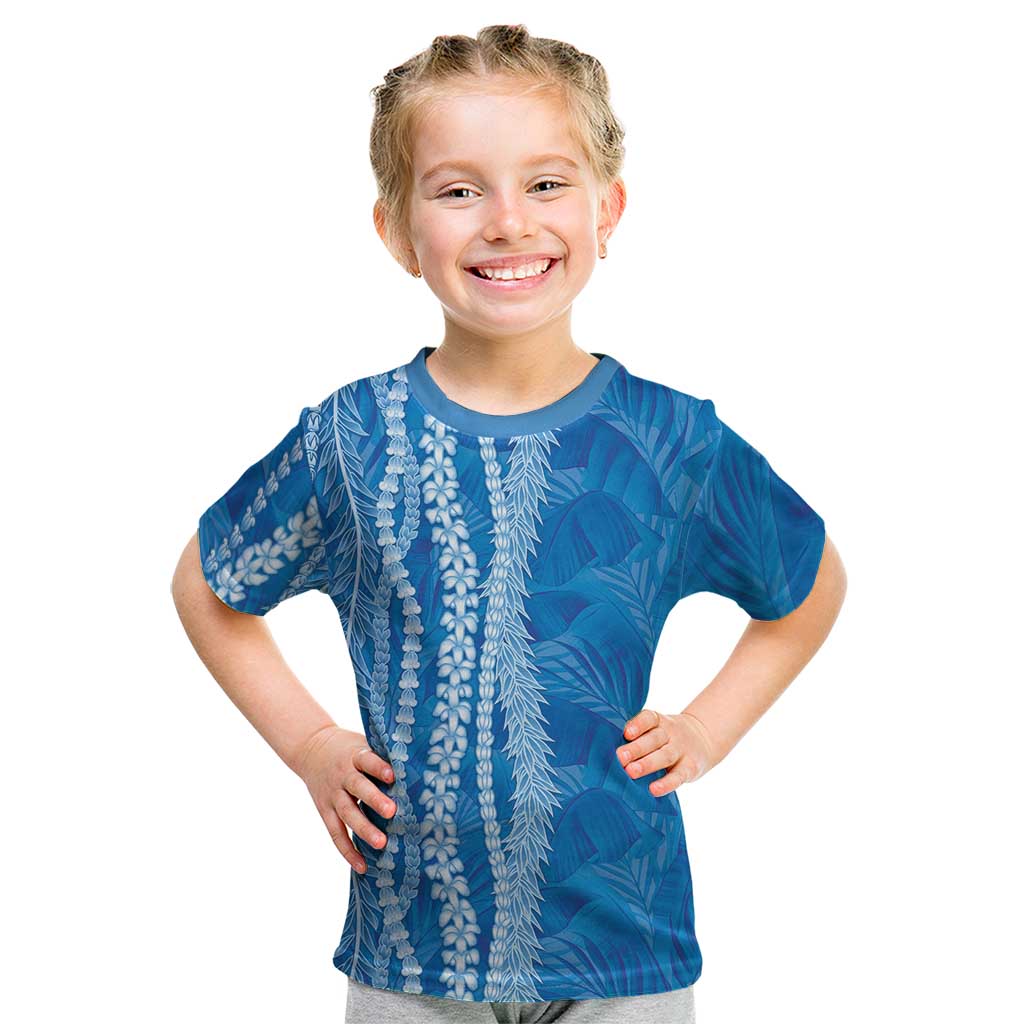 Hawaii Prince Kuhio Kid T Shirt Blue Hawaiian Lau Maia With Leis