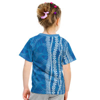 Hawaii Prince Kuhio Kid T Shirt Blue Hawaiian Lau Maia With Leis