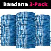 Hawaii Prince Kuhio Neck Gaiter Blue Hawaiian Lau Maia With Leis