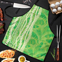 Hawaii Prince Kuhio Apron Lime Green Hawaiian Lau Maia With Leis