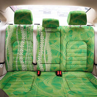 Hawaii Prince Kuhio Back Car Seat Cover Lime Green Hawaiian Lau Maia With Leis