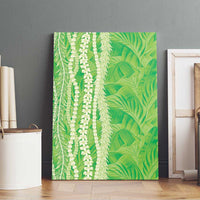 Hawaii Prince Kuhio Canvas Wall Art Lime Green Hawaiian Lau Maia With Leis