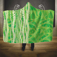 Hawaii Prince Kuhio Hooded Blanket Lime Green Hawaiian Lau Maia With Leis
